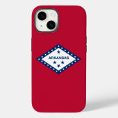 Patriottische Apple iPhone 14 Hoesje-Mate, Arkansa Case-Mate iPhone Case (Achterkant)