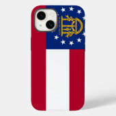 Patriottische Apple iPhone 14 Hoesje-Mate, Georgis Case-Mate iPhone Case (Achterkant)