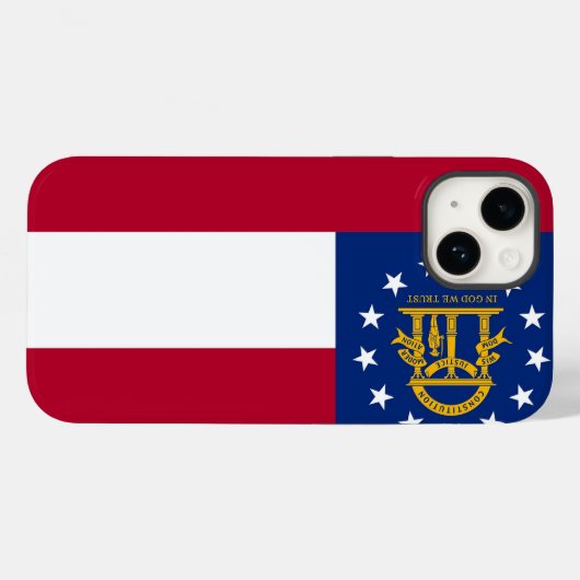 Patriottische Apple iPhone 14 Hoesje-Mate, Georgis Case-Mate iPhone Case (Achterkant (horizontaal))