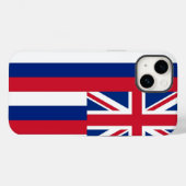 Patriottische Apple iPhone 14 Hoesje-Mate, Hawaii  Case-Mate iPhone Case (Achterkant (horizontaal))