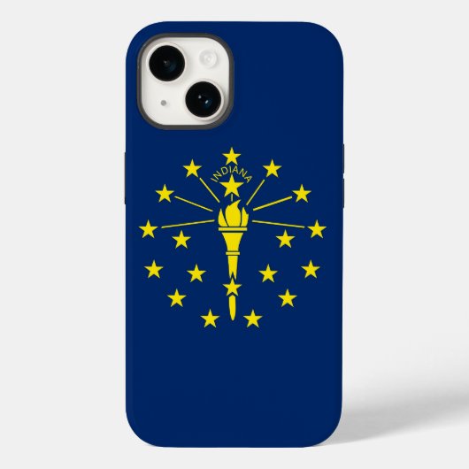 Patriottische Apple iPhone 14 Hoesje-Mate, Indiana Case-Mate iPhone Case (Achterkant)