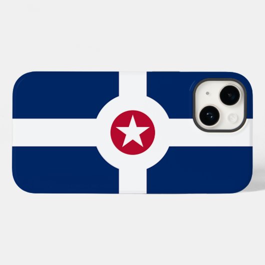 Patriottische Apple iPhone 14 Hoesje-Mate, Indiana Case-Mate iPhone Case (Achterkant (horizontaal))