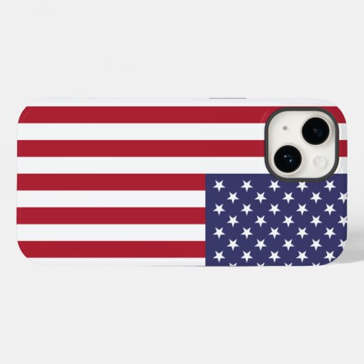 Patriottische Apple iPhone 14 Hoesje-Mate met Amer Case-Mate iPhone Case (Achterkant (horizontaal))