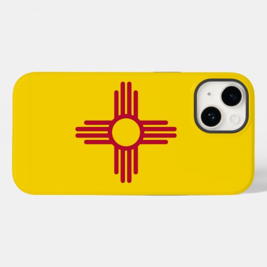 Patriottische Apple iPhone 14 Hoesje-Mate, New Mex Case-Mate iPhone Case (Achterkant (horizontaal))