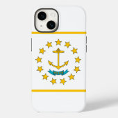 Patriottische Apple iPhone 14 Hoesje-Mate, Rhode I Case-Mate iPhone Case (Achterkant)