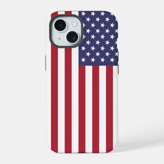Patriottische Apple iPhone 15 Case-Mate met de vla Case (Achterkant)