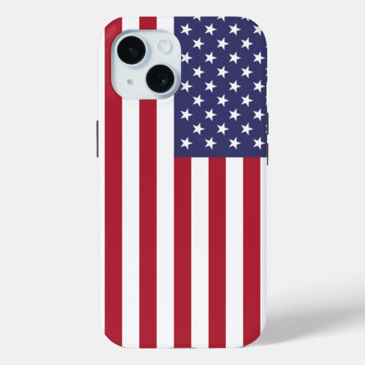 Patriottische Apple iPhone 15 Hoesje-Mate met Amer Case-Mate iPhone Case (Achterkant)