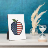 Patriottische Apple Vintage Gravure Vector Design_ Fotoplaat (Zijkant)