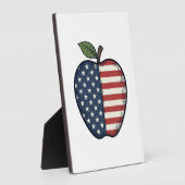 Patriottische Apple Vintage Gravure Vector Design_ Fotoplaat (Zijkant)