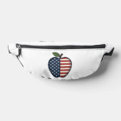 Patriottische Apple Vintage Gravure Vector Design_ Heuptasje (Liggend)