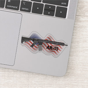 Patriottische AR-15 halfautomatische rift Sticker
