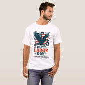 Patriottische Arbeidsdag trots T-shirt (Voorkant volledig)