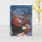 Patriottische Arend in Vlucht Kaart (Gele Bloem)