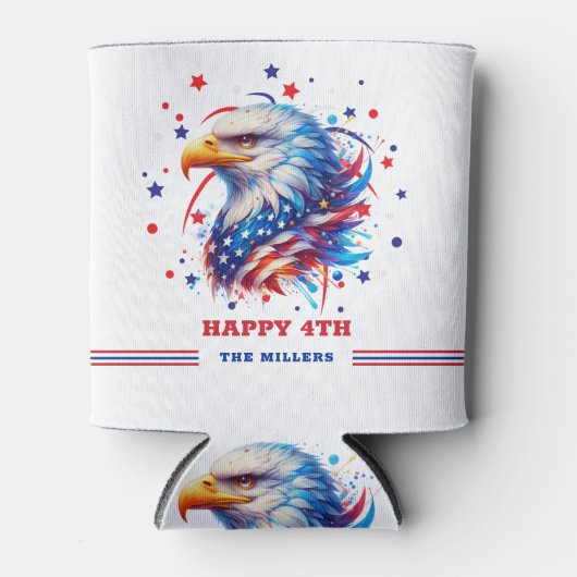 Patriottische Arend Vuurwerk Blikjeskoeler (Voorkant)