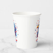 Patriottische Arend Vuurwerk Papieren Bekers (Rechts)