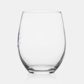 Patriottische Arend Vuurwerk Wijnglas Zonder Voet (Links)