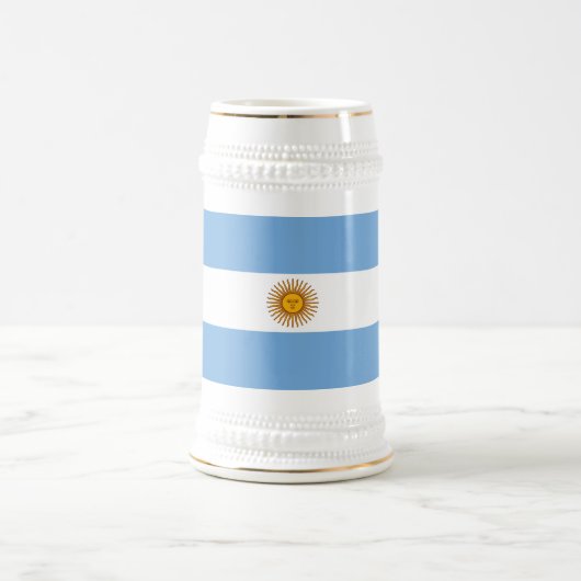 Patriottische Argentijnse vlag Bierpul (Center)