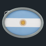 Patriottische Argentijnse vlag Gesp<br><div class="desc">De nationale vlag van Argentinië.</div>