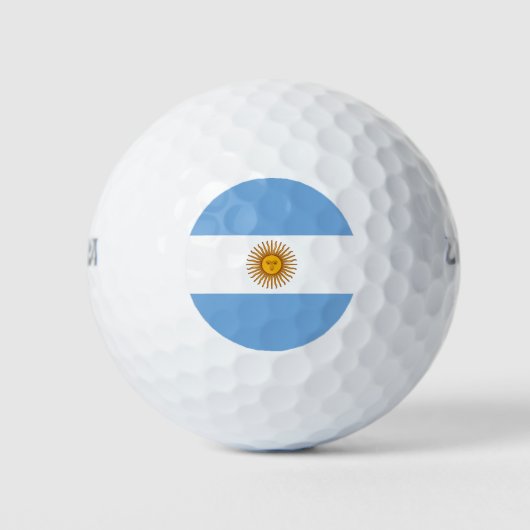 Patriottische Argentijnse Vlag Golfballen (Voorkant)