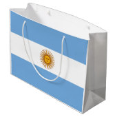 Patriottische Argentijnse vlag Groot Cadeauzakje (Achterkant Gekanteld)