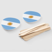 Patriottische Argentijnse vlag Handwaaier (Niet-gemonteerd)
