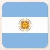 Patriottische Argentijnse vlag Kartonnen Onderzetters (Voorkant)