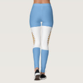 Patriottische Argentijnse vlag Leggings (Achterkant)