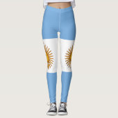 Patriottische Argentijnse vlag Leggings (Voorkant)