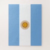 Patriottische Argentijnse vlag Legpuzzel (Verticaal)