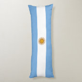 Patriottische Argentijnse vlag Lichaamskussen (Achterkant (Verticaal))