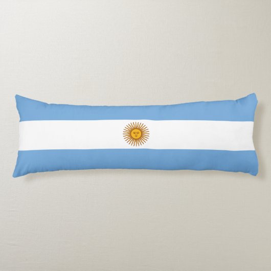 Patriottische Argentijnse vlag Lichaamskussen (Voorkant)