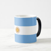 Patriottische Argentijnse vlag Magische Mok (Voorkant rechts)