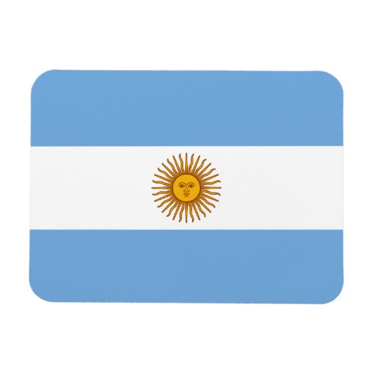 Patriottische Argentijnse vlag Magneet (Horizontaal)