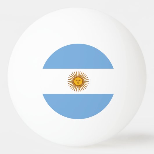 Patriottische Argentijnse vlag Pingpongbal (Achterkant)