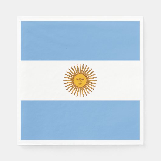 Patriottische Argentijnse vlag Servet (Voorkant)