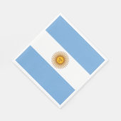 Patriottische Argentijnse vlag Servet (Hoek)