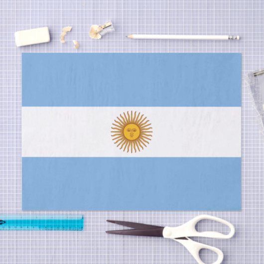 Patriottische Argentijnse vlag Tissuepapier (Craft)