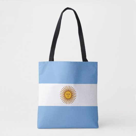 Patriottische Argentijnse vlag Tote Bag (Voorkant)