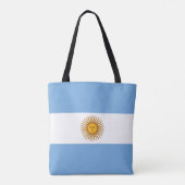 Patriottische Argentijnse vlag Tote Bag (Achterkant)