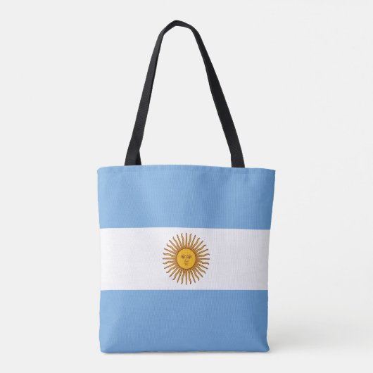 Patriottische Argentijnse vlag Tote Bag (Achterkant)