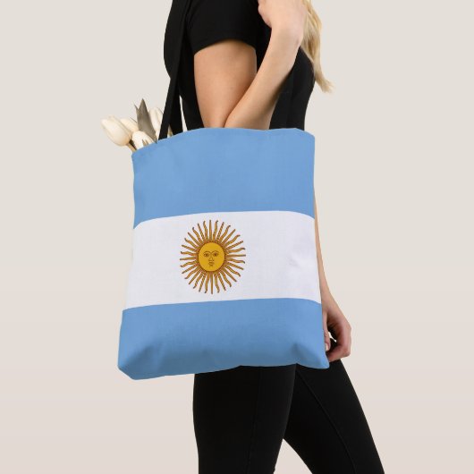 Patriottische Argentijnse vlag Tote Bag (Dichtbij)