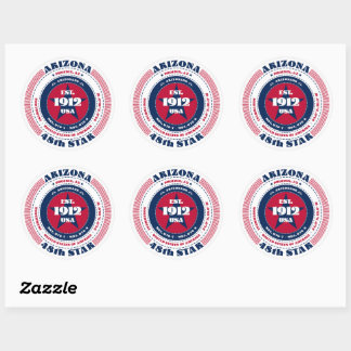 Patriottische Arizona Circle Design Sticker