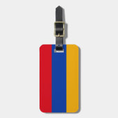 Patriottische Armeense vlag Bagagelabel (Voorkant verticaal)