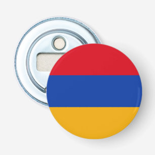 Patriottische Armeense vlag Button Flesopener