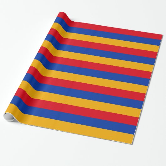 Patriottische Armeense vlag Cadeaupapier (Uitgerold)