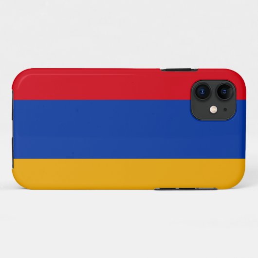 Patriottische Armeense vlag Case-Mate iPhone Case (Achterkant (horizontaal))