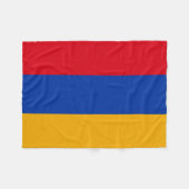 Patriottische Armeense vlag Fleece Deken (Voorkant (Horizontaal))
