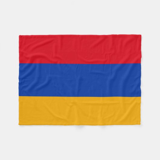 Patriottische Armeense vlag Fleece Deken (Voorkant (Horizontaal))
