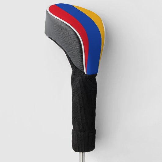 Patriottische Armeense vlag Golfheadcover (Schuin)