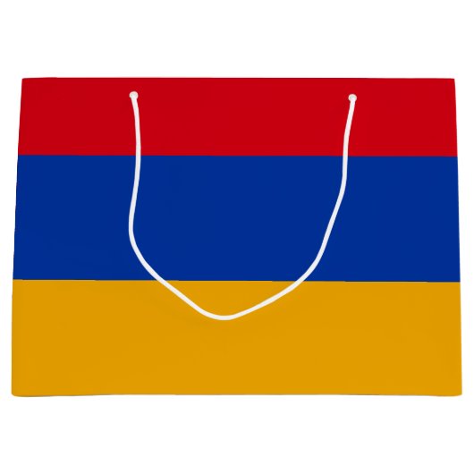 Patriottische Armeense vlag Groot Cadeauzakje (Voorkant)
